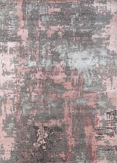 Серо розовый ковер Kavi 240x300 grey pink