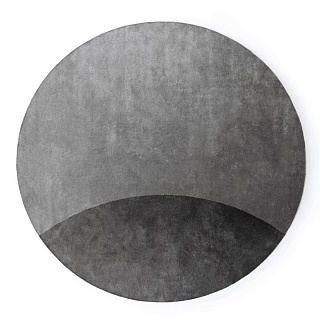 Серо графитовый круглый ковер Mirage диаметр 1.5 м Grey