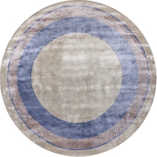 ����� Prismatic Tuft Light Blue Round 200