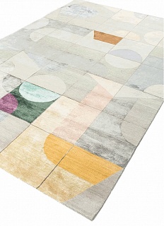  ESK-306 Classic Gray & Antique White ( Wool & Bamboo Silk )