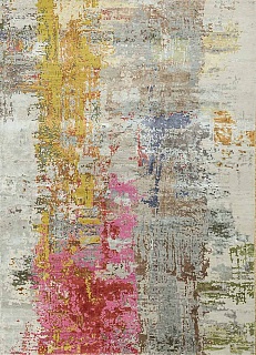  ESK-439 Ashwood/Chartreuse Hand Knotted Rug